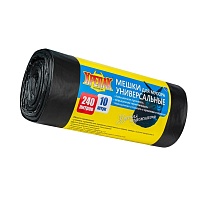 Мешки для мусора 240 л, черные, в рулоне 10 шт., ПНД 40 мкм, 1250х1000 мм, Крепак, 4607075710153 в Кисловодске Мешки для мусора 240 л, черные, в рулоне 10 шт., ПНД 40 мкм, 1250х1000 мм, Крепак, 4607075710153 в Кисловодске