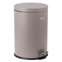 Ведро-контейнер для мусора (урна) с педалью LAIMA Classic, 20 л, серое, матовое, металл, со съемным внутренним ведром в Кисловодске