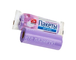 Мешки для мусора 35 л, ароматизированные, сиреневые, в рулоне 20 шт., ПНД, 12 мкм, 560х530 мм, GRIFON Полевые Цветы, 100-034 в Кисловодске Мешки для мусора 35 л, ароматизированные, сиреневые, в рулоне 20 шт., ПНД, 12 мкм, 560х530 мм, GRIFON Полевые Цветы, 100-034 в Кисловодске