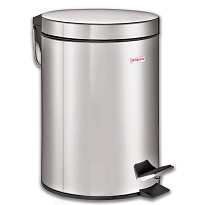 Ведро-контейнер для мусора (урна) с педалью LAIMA Classic, 5 л, зеркальное, нержавеющая сталь, со съемным внутренним ведром в Кисловодске