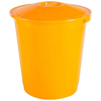 Мусорный бак с крышкой 70 л желтый 70 желтый в Кисловодске Мусорный бак с крышкой 70 л желтый 70 желтый в Кисловодске