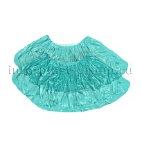 Бахилы бирюзовые 2000 шт (1000 пар), 16 мкм, однослойные, с одной резинкой, Эконом в Кисловодске