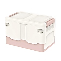 Ящик пластиковый складной белый, дно розовое, 370х240х240 мм в Кисловодске Ящик пластиковый складной белый, дно розовое, 370х240х240 мм в Кисловодске