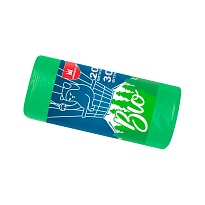 Мешки для мусора 20 л, биоразлагаемые, зеленые, в рулоне 30 шт., ПНД, 8 мкм, 500х400 мм, БИО, МБ2097 (МНБ 20-30ж) в Кисловодске Мешки для мусора 20 л, биоразлагаемые, зеленые, в рулоне 30 шт., ПНД, 8 мкм, 500х400 мм, БИО, МБ2097 (МНБ 20-30ж) в Кисловодске