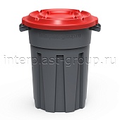 Мусорный бак универсальный  80 л серый