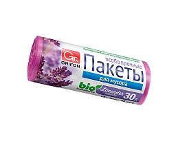 Мешки для мусора 30 л, ароматизированные, Лаванда, сиреневые, в рулоне 20 шт., ПНД, 9 мкм, 560х530 мм, GRIFON Aroma, 101-020 La в Кисловодске Мешки для мусора 30 л, ароматизированные, Лаванда, сиреневые, в рулоне 20 шт., ПНД, 9 мкм, 560х530 мм, GRIFON Aroma, 101-020 La в Кисловодске