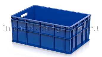Ящик для молока, мяса, овощей и фруктов сплошной синий в Кисловодске